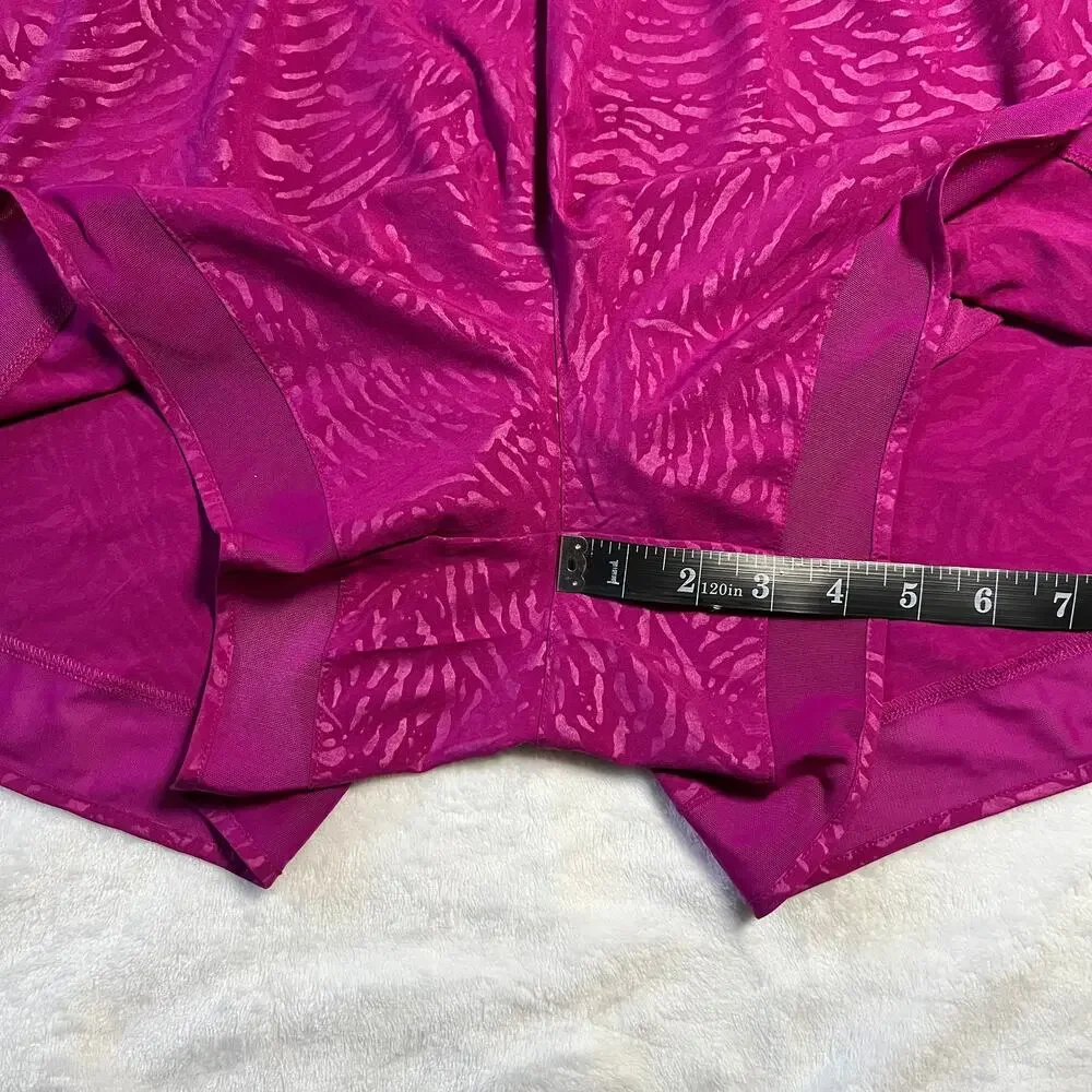 Athleta Printed Mesh Racer Run Shorts Size 3X NEW Gym Workout Exercise Active - Picture 14 of 14